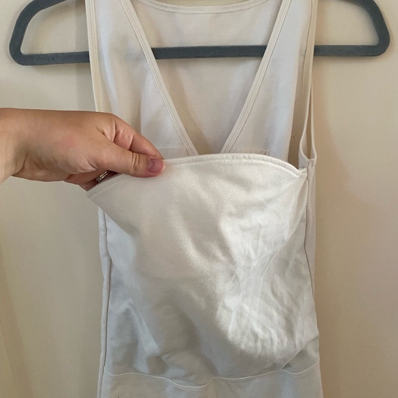 LALABU SOOTHE MATERNITY NURSING POSTPARTUM CREAM IVORY TANK TOP WITH CARRIER - Picture 2 of 5